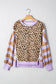 Purple Stripe Leopard Pullover FB