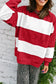Red Colorblock Stripe Sweatshirt RTS