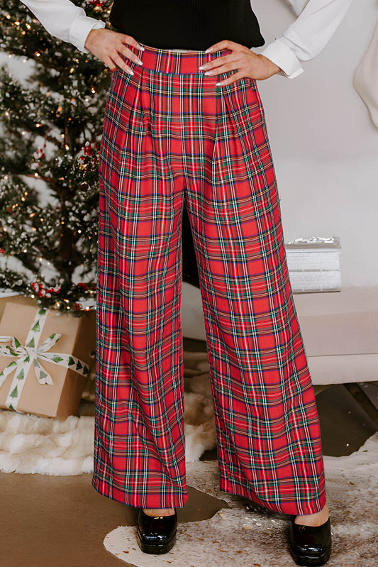 Red Plaid Pants FB