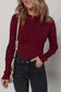 Red Ribbed Slim Top LT