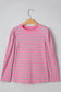 Rose Stripe Textured Top LT