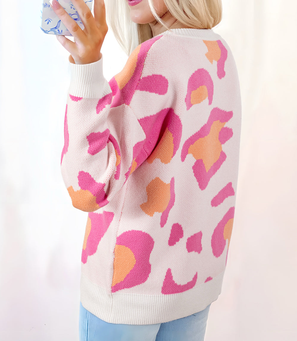 Sachet Pink Leopard Sweater LT
