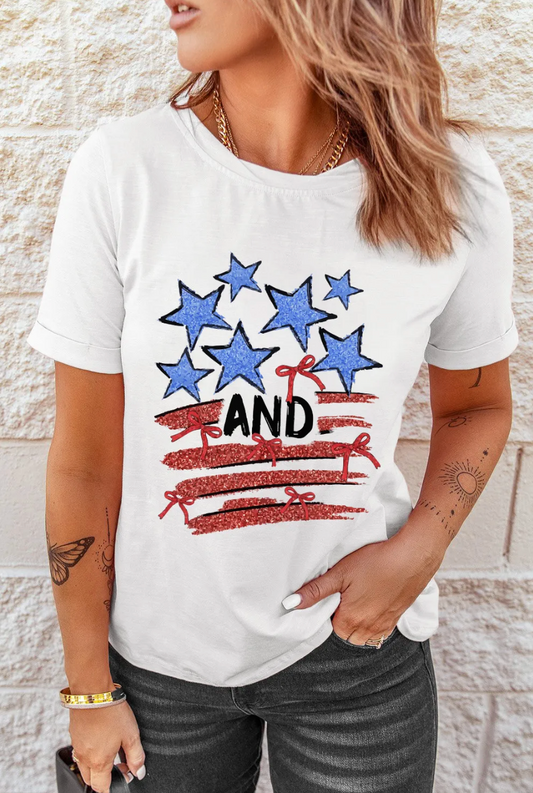 Stars And Stripes Graphic Top