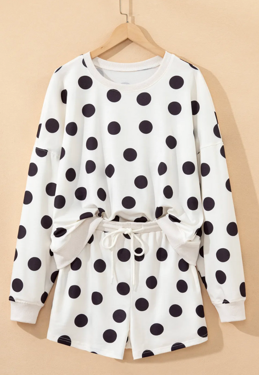 POLKA DOT SHORT SET **multi color** OOTD