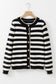 Stripe Gold Button Cardigan LT