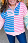 Striped Colorblock Plus Size Sweater September.
