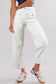 White Flap Pocket Jeans LT