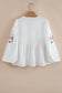 White Flower Babydoll Blouse LT