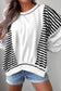 Stripe Oversized Sweatshirt LT