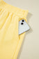 Yellow Colorblock Shorts Set LT