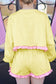 Yellow Contrast Plus Size Set LT