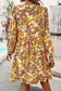 Yellow Floral Mini Dress LT