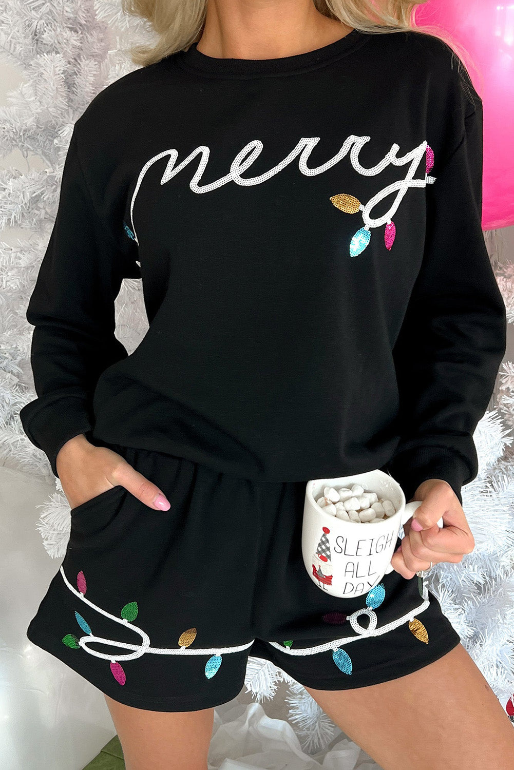 Merry Light String Pullover Set FB