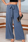 Bow Wide Leg Casual Pants FB