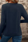 Navy Long Sleeve V-Neck Top FB