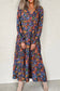 Blue Floral Maxi Dress RTS