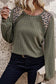 Green Leopard Patchwork Top FB