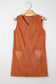 Orange Corduroy Western Dress FB