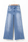 Raw Hem Flared Denim Jeans LT