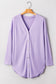 Purple Plus Size Waffle Knit Cardigan LT