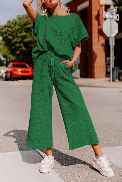 Textured Pants Fall Set FB