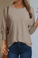 Shirred Cuff Long Sleeve Top FB
