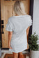 White Stripe Sequin Dress RTS