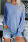 Shirred Cuff Long Sleeve Top FB