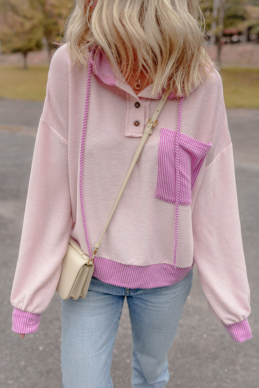 Corded Colorblock Hoodie FB
