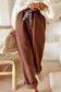 Fleece Leopard Drawstring Pants RTS