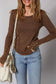 Ribbed Casual Top FB