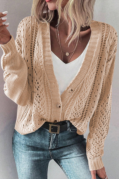Open Knit Sweater Cardigan FB