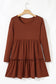 Chestnut Ribbed Dress RTS