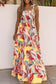 Abstract Knot Strap Maxi Dress RTS
