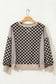 Khaki Mixed Checkered Top LT