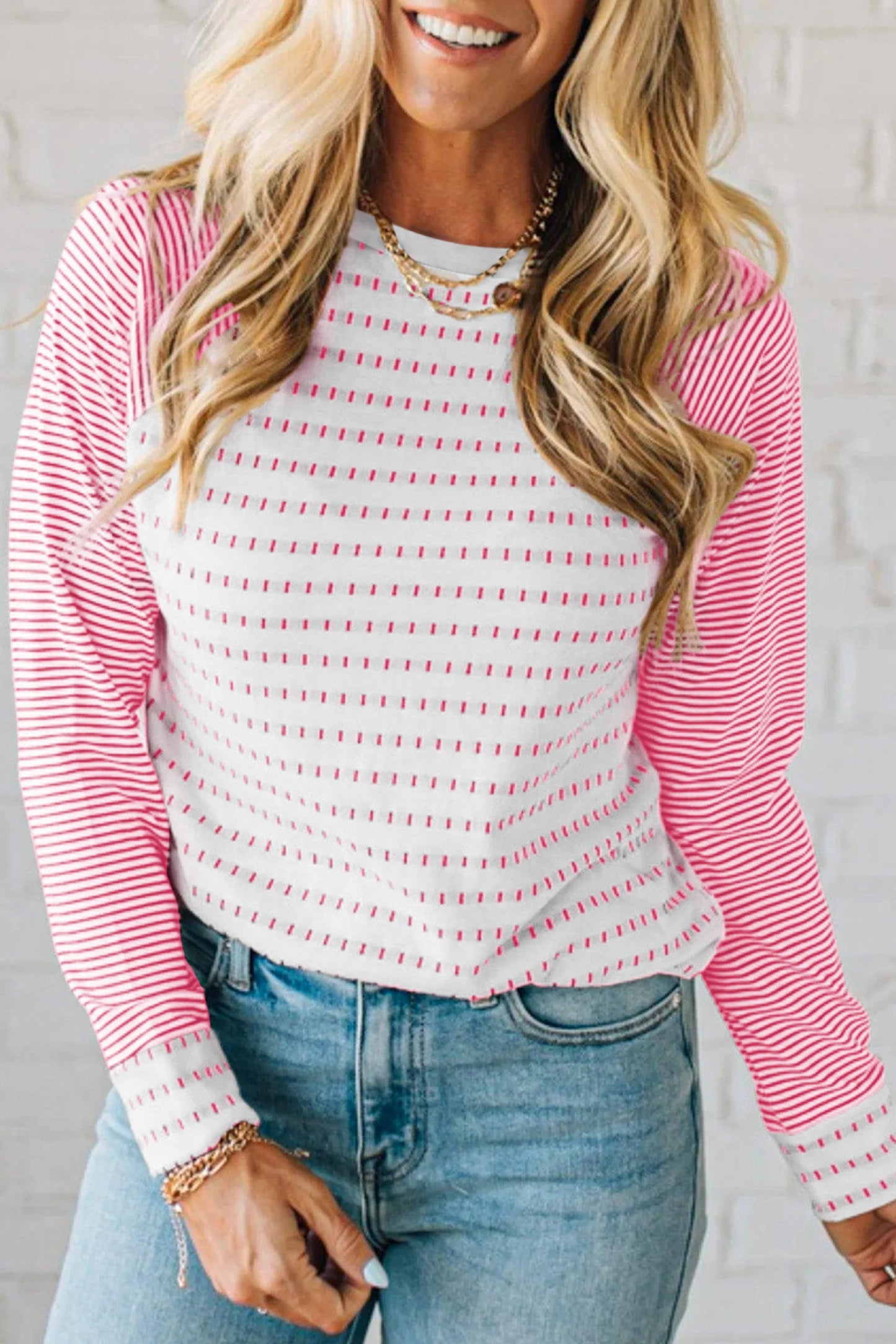 Stripe Raglan Top RTS