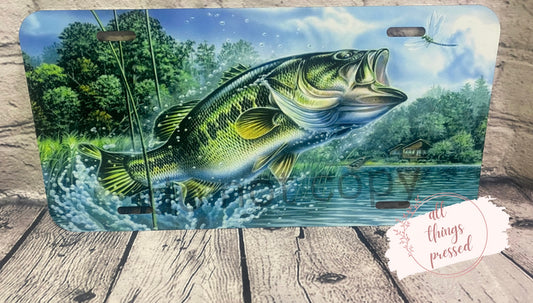 Fishing License Plate