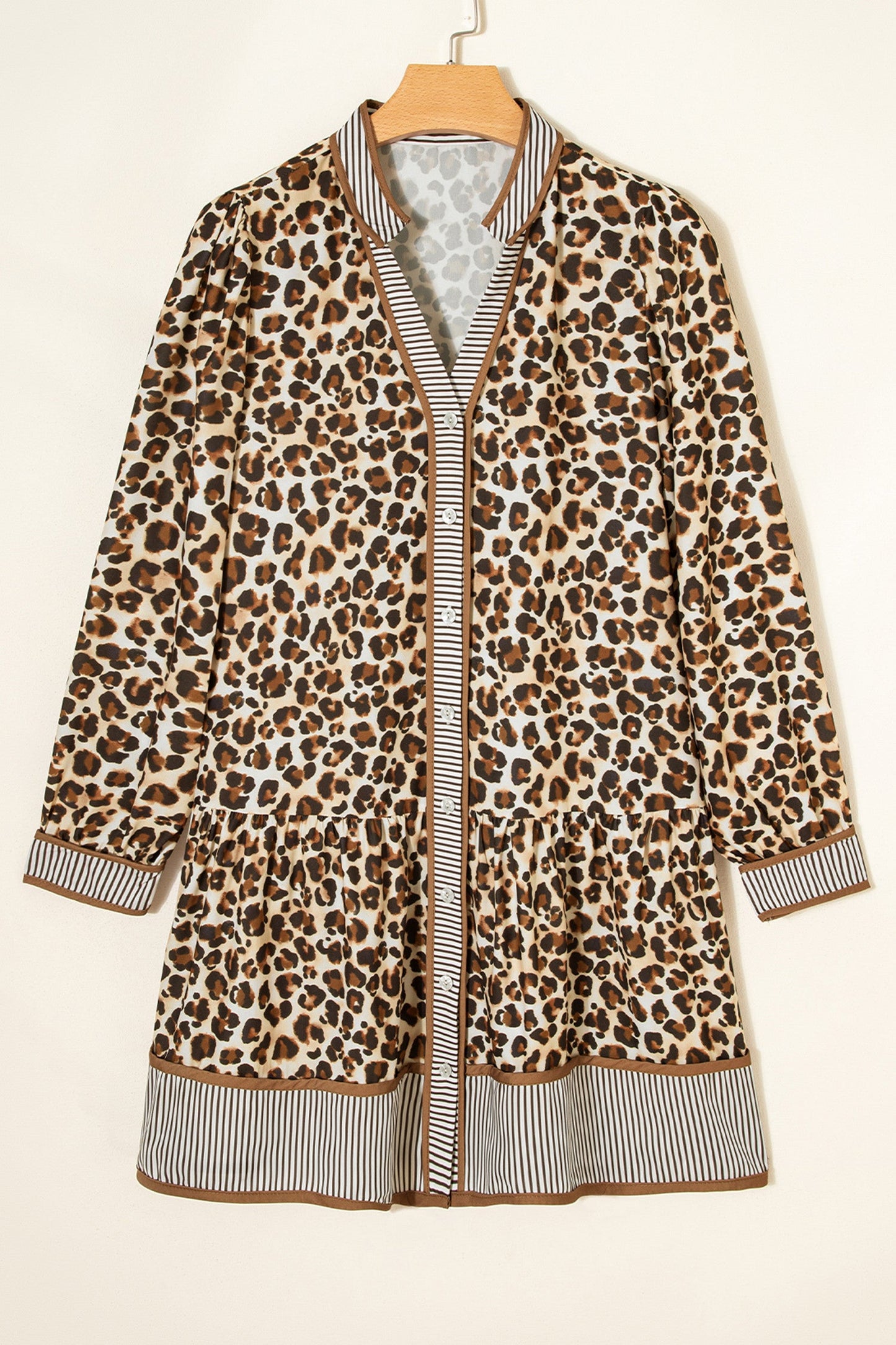 Leopard Striped Mini Dress LT