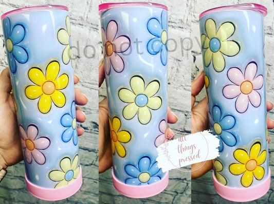 3D Daisy Tumbler
