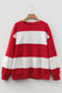 Red Colorblock Stripe Sweatshirt RTS