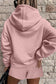 Pink Drawstring Hoodie Set LT