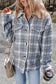 Blue Plaid Sherpa Jacket LT