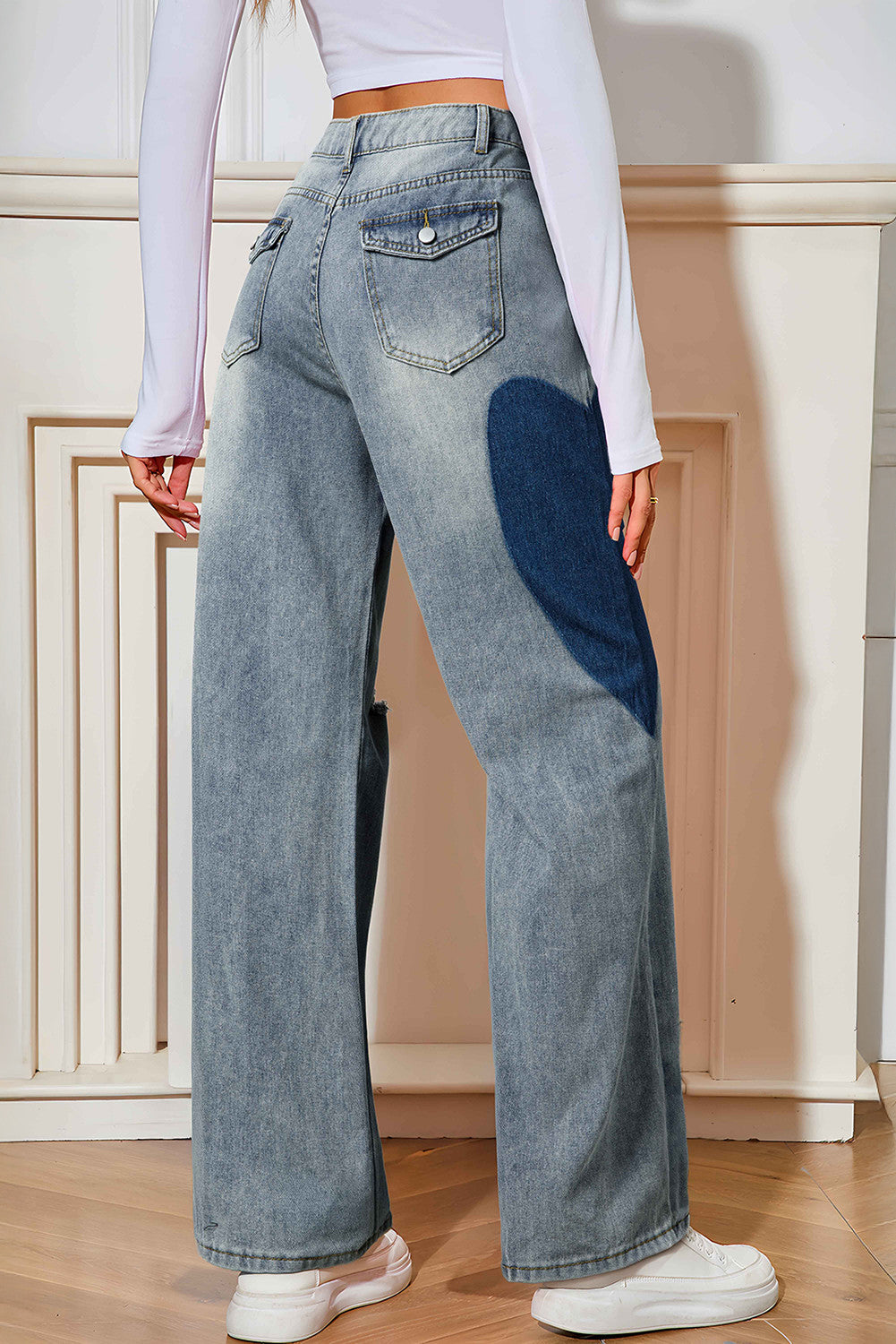 Blue Vintage Heart Jeans October.