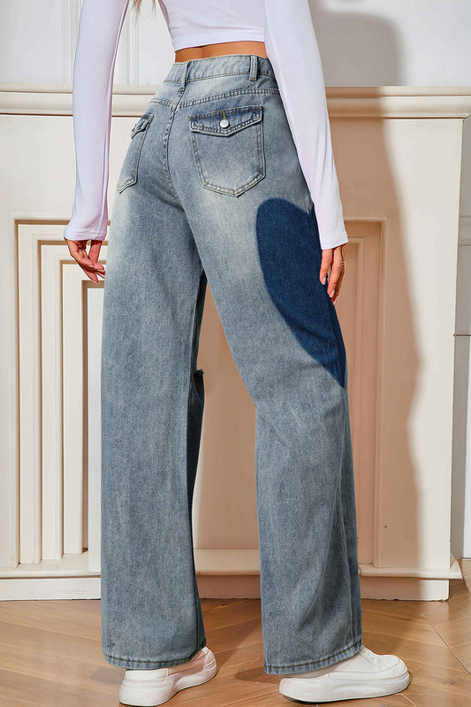 Blue Vintage Heart Jeans October.