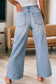 Button Fly Wide Leg Jeans LT