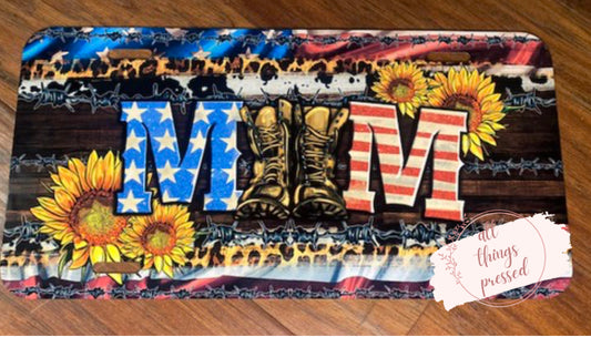 Soldier Mom License Plate