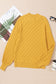 Yellow Textured Knit Sweater LT