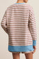 Stripe Pullover Plus Set October.