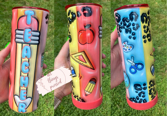 3D Teacher Tumbler
