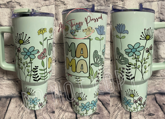 40 oz Floral Mama Tumbler